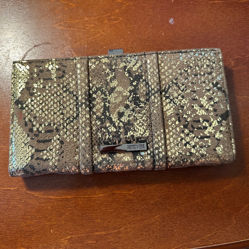 Kenneth Cole Animal Print Clutch Like new